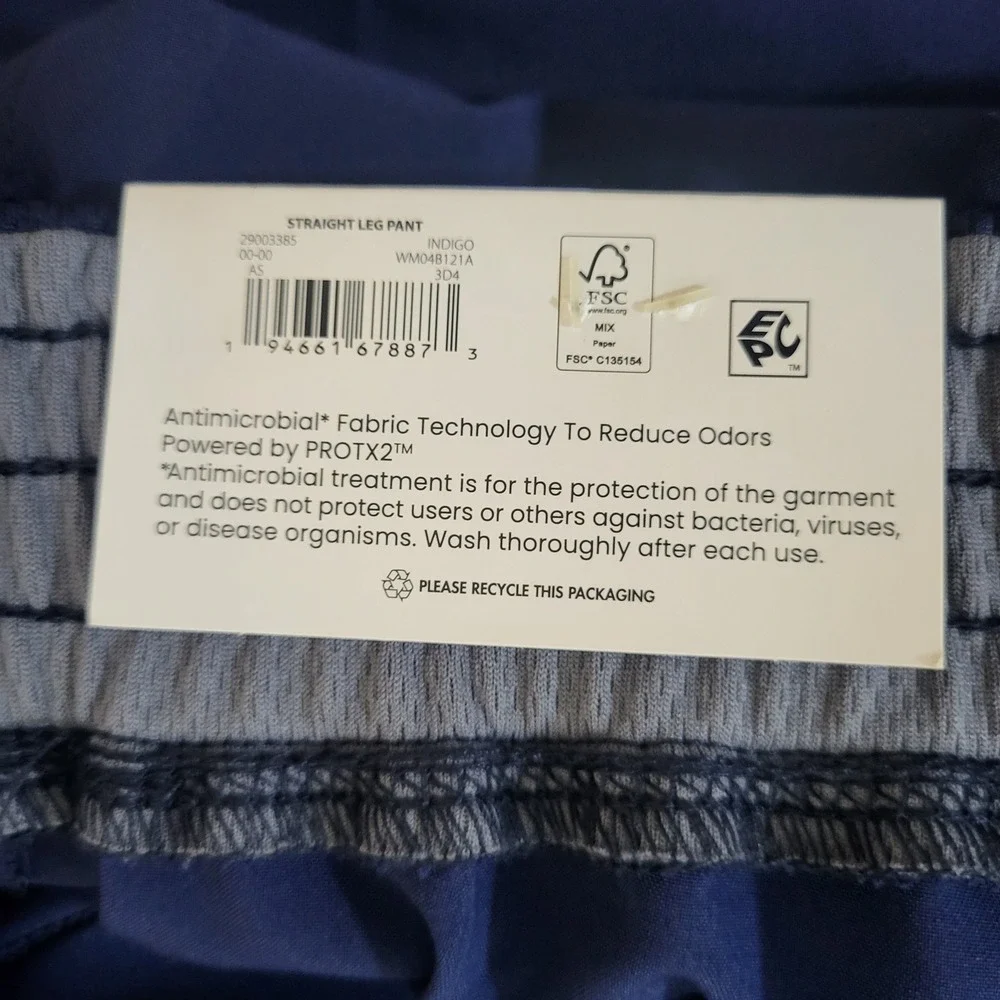 Scrubstar Premium Performance Navy Blue Scrub Pants 3XL Straight Leg WM04B121A
